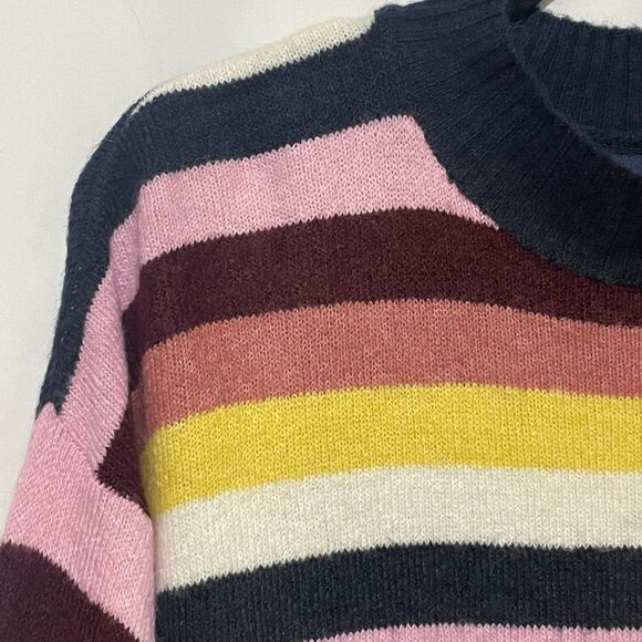 Cozy Oversized Colorful Striped Sweater - Picture 8 of 13